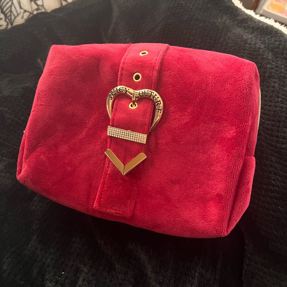 Juicy Couture Red Velvet Cosmetic Bag